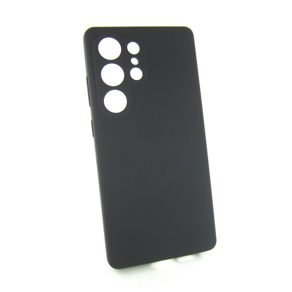 Samsung S23 Ultra S918 Чохол силіконовий Мікрофібра (чорний) Одеса - фото 2