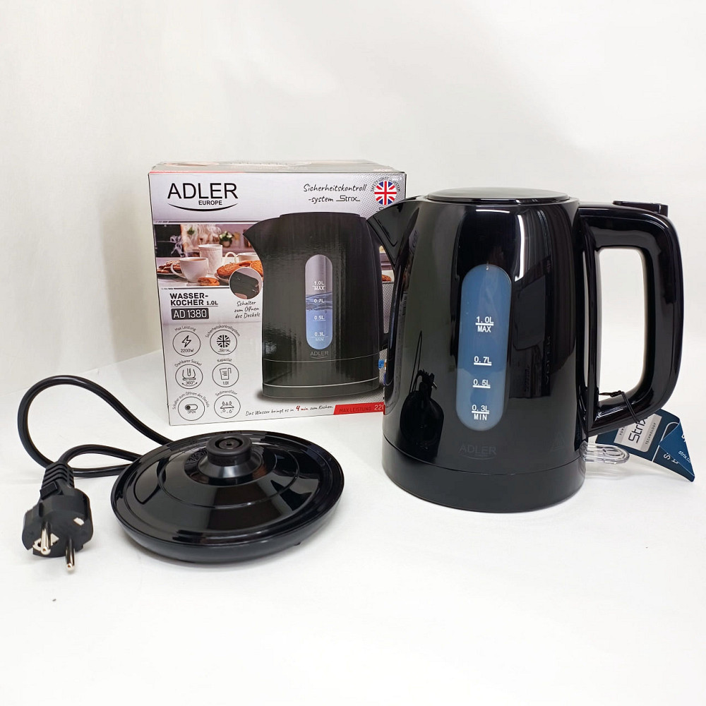 Ергономічний електричний чайник, Якісний електрочайник для кухні, Чайник електричний для дому UV-37 Львів - фото 4