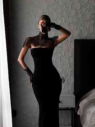 Женское элегантное длинное платье с кружком, вискоза с кружевом 46/48 Одесса