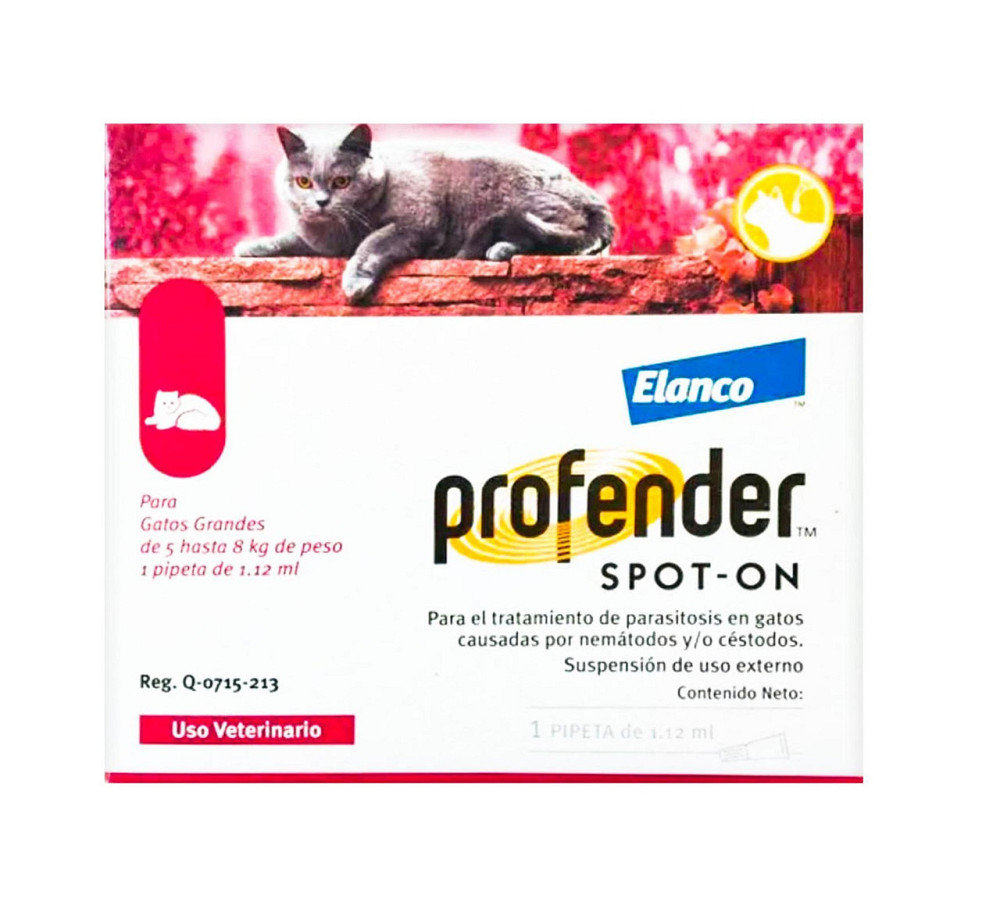 Краплі на холку Bayer Elanco Profender для котів від 5 до 8 кг антигельминтик 2 піпетки Вінниця - фото 1