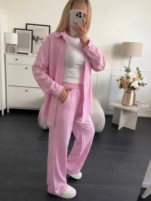 Стильный женский костюм изо льна - удобный комплект на теплое время года. Одесса - изображение 2