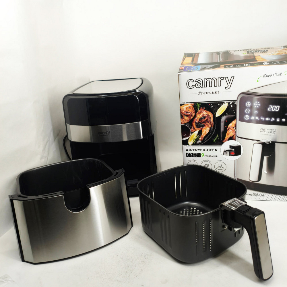 Мультипіч з автовідключенням Сamry СR-6311 5л 2500Вт, Потужна фритюрниця аерогриль JL-48 Львів - фото 13