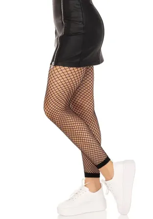 Панчохи Leg Avenue Industrial Net footless tights Black One Size Львов