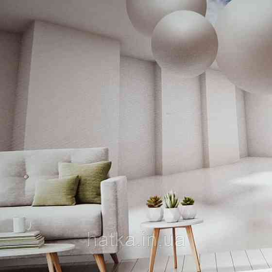 Шпалери вінілові на флізелін розширюють простір стіна стелю йдуть у даль Київ