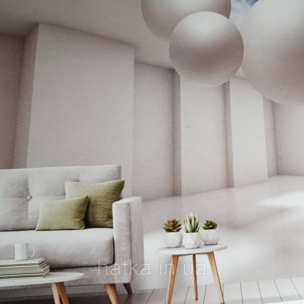 Шпалери вінілові на флізелін розширюють простір стіна стелю йдуть у даль Київ - фото 1