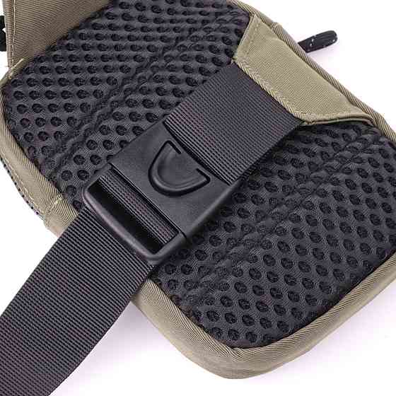 Небольшая слинг сумка для путешествий из качественного текстиля Vintage 22871 Зеленый Киев