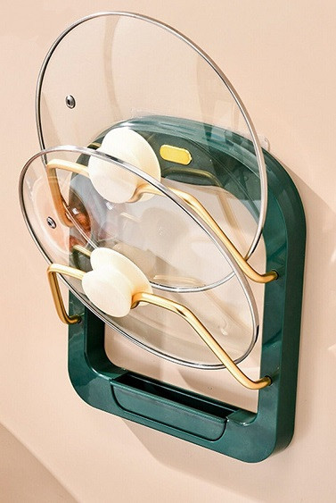 Підставка під кришки каструль на стіну Kitchen pot cover rack 8649 Дніпро - фото 1