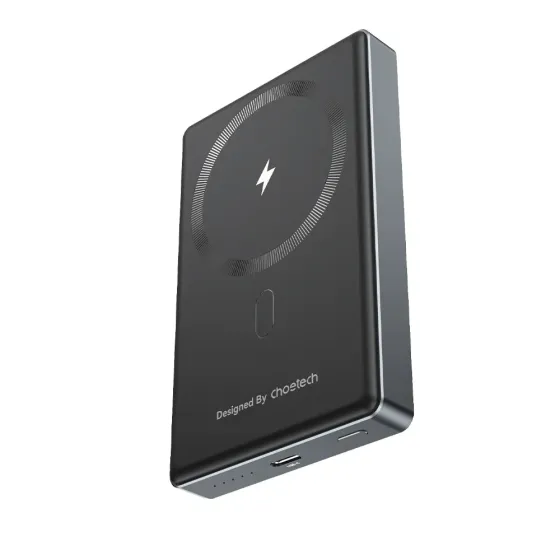 Повербанк 10000mAh Choetech B739 Black QC3.0 PD3.0 бездротова магнітна зарядка (43-00151) Київ