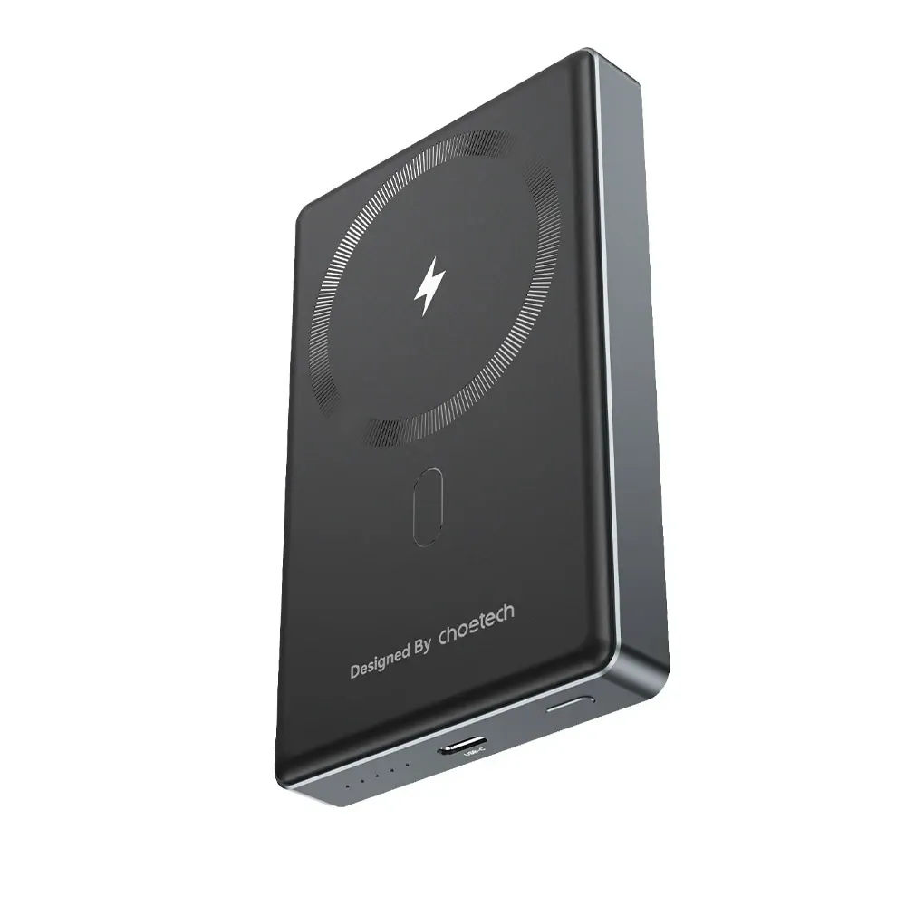 Повербанк 10000mAh Choetech B739 Black QC3.0 PD3.0 бездротова магнітна зарядка (43-00151) Київ - фото 1