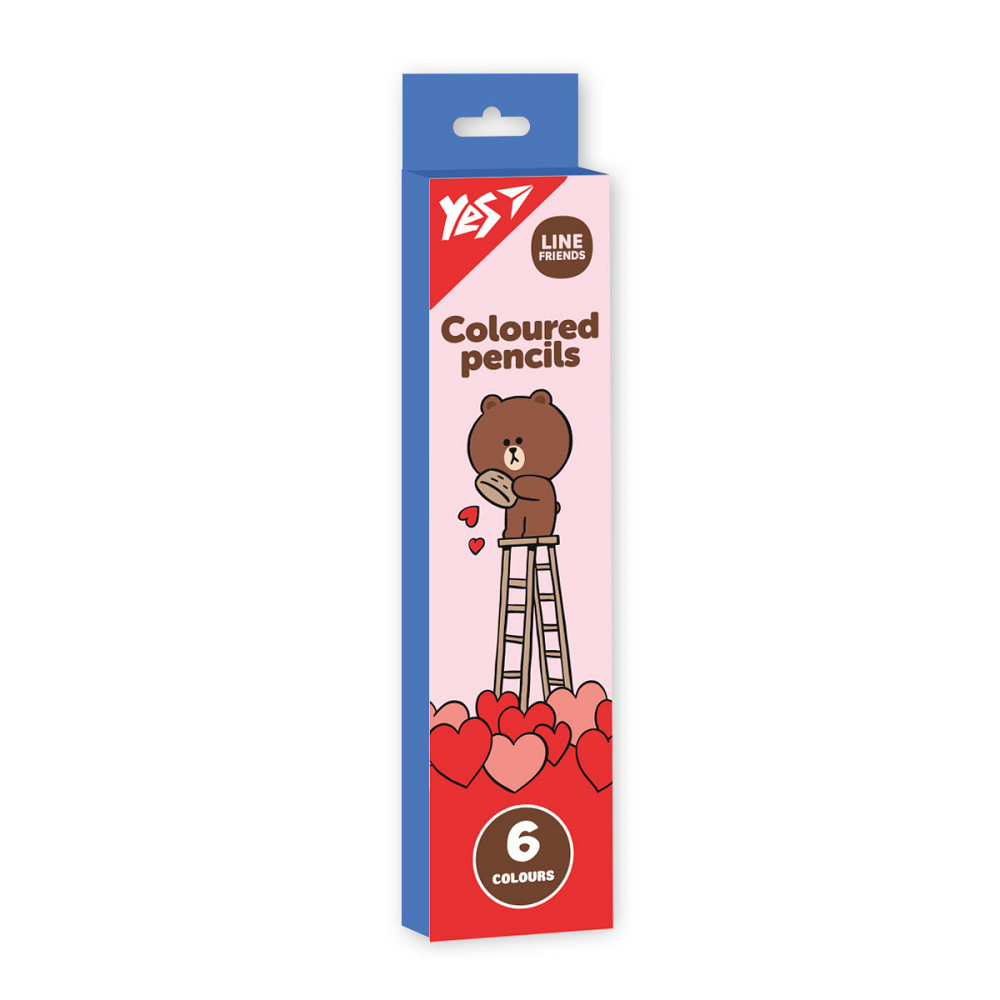 Олівці кольорові 6 кол. 