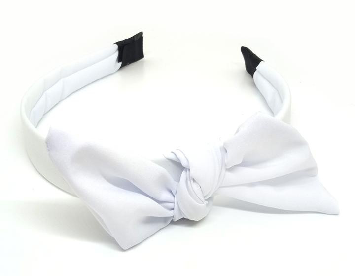 Обруч на білий голову з бантом Київ - фото 1