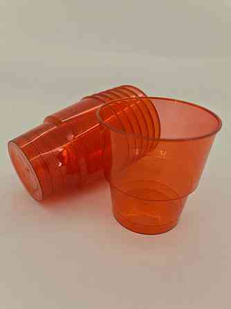 Стакан 200 мл склоподібний, червоний уп./25 штук Харків