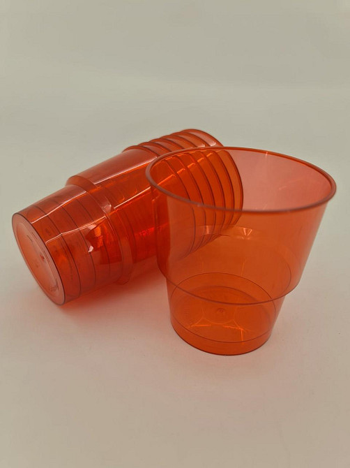 Стакан 200 мл склоподібний, червоний уп./25 штук Харків - фото 3