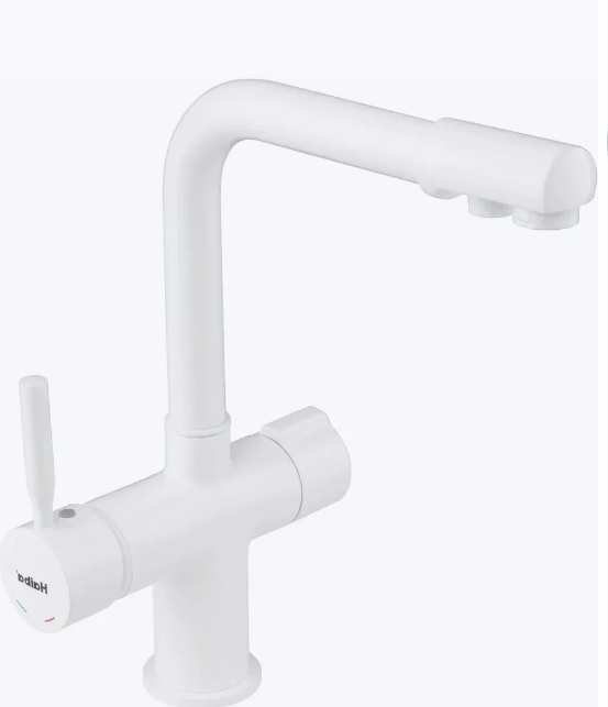 Змішувач для кухні під осмос Haiba HANS 021 білий/латунь з вих. для питної води (HB0842) Чернівці - фото 1