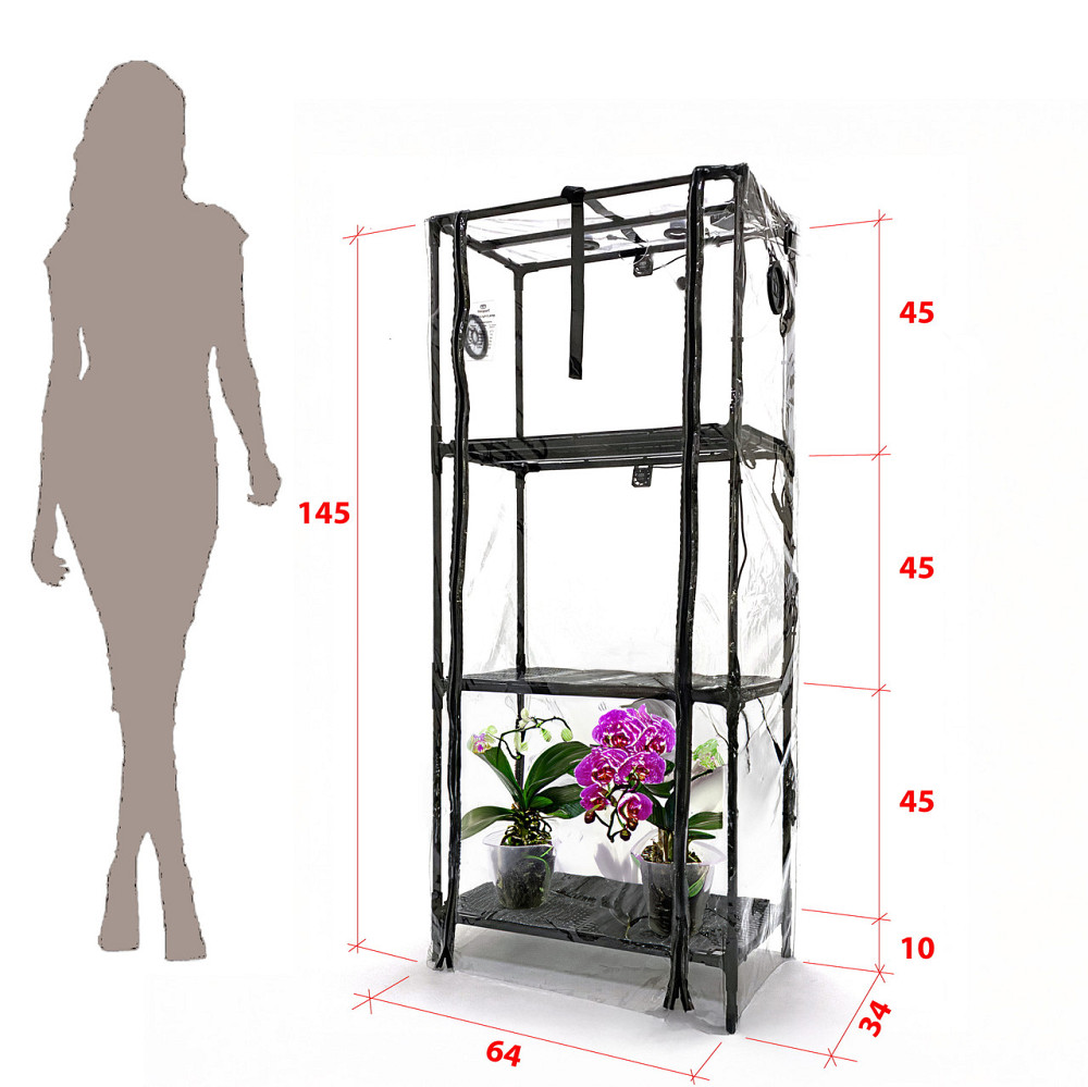 Міні-теплиця Tropic Black з автоматичним регулюванням вологості повітря, керуванням освітленням, тай Бориспіль - фото 1