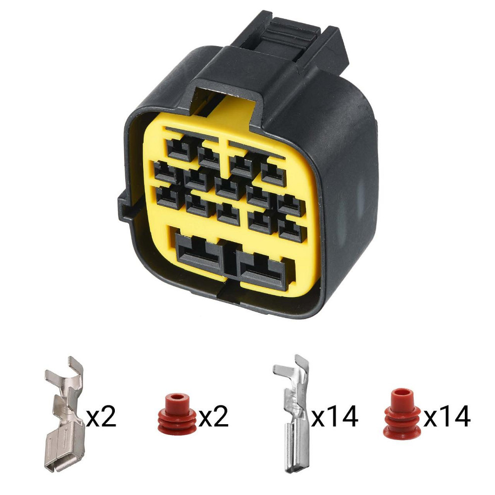 Разьем коннектор 16-кон., Мото,  QLW2-C-16F-B, FW-C-16F-B, QLW2-L-16F-Y, FW-L-16F-Y,  FURUKAWA Много марок Киев - изображение 1