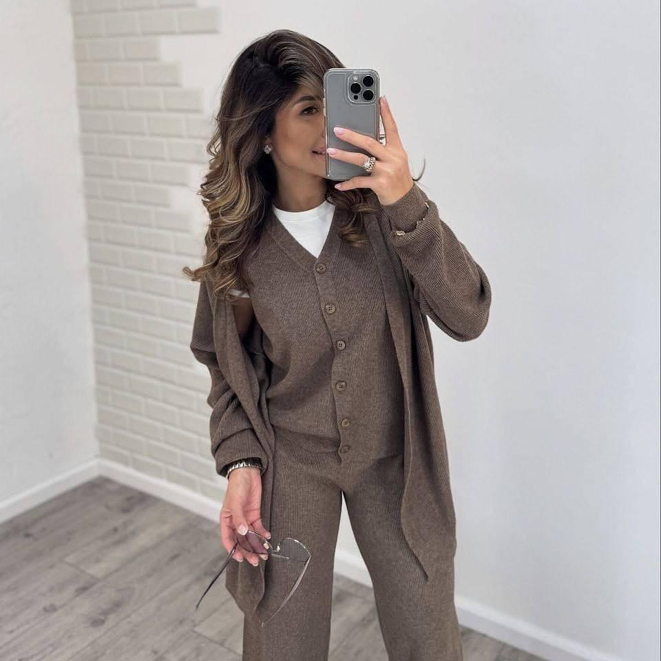 Жіночий діловий костюм з ангори-рубчика Одеса - фото 1