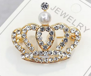 Брошка для одягу модна Корона Київ - фото 1