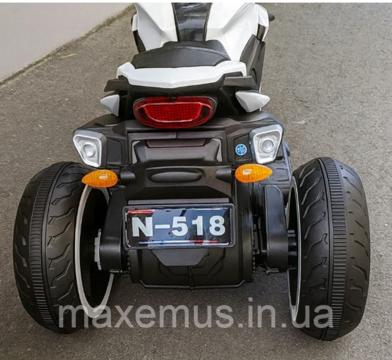Детский электромотоцикл на аккумуляторе SPOKO S P5 18 Белый | Трехколесный байк с музыкой и светом от 3 лет Мостиська - фото 19