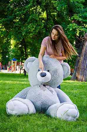 М'яка  іграшка подарунок на 8 березня плюшевий ведмедик Томии 180 см Сірий Тернопіль