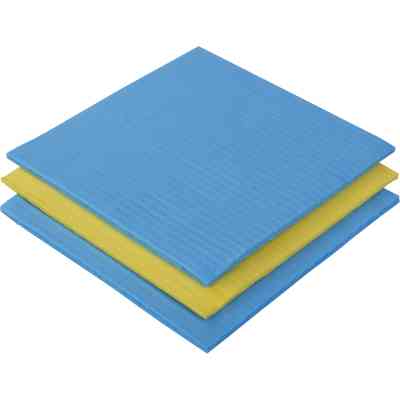 Салфетки для уборки Buroclean целлюлозные влаговпитывающие 15х15 см 3 шт. (4823078919878) Винница