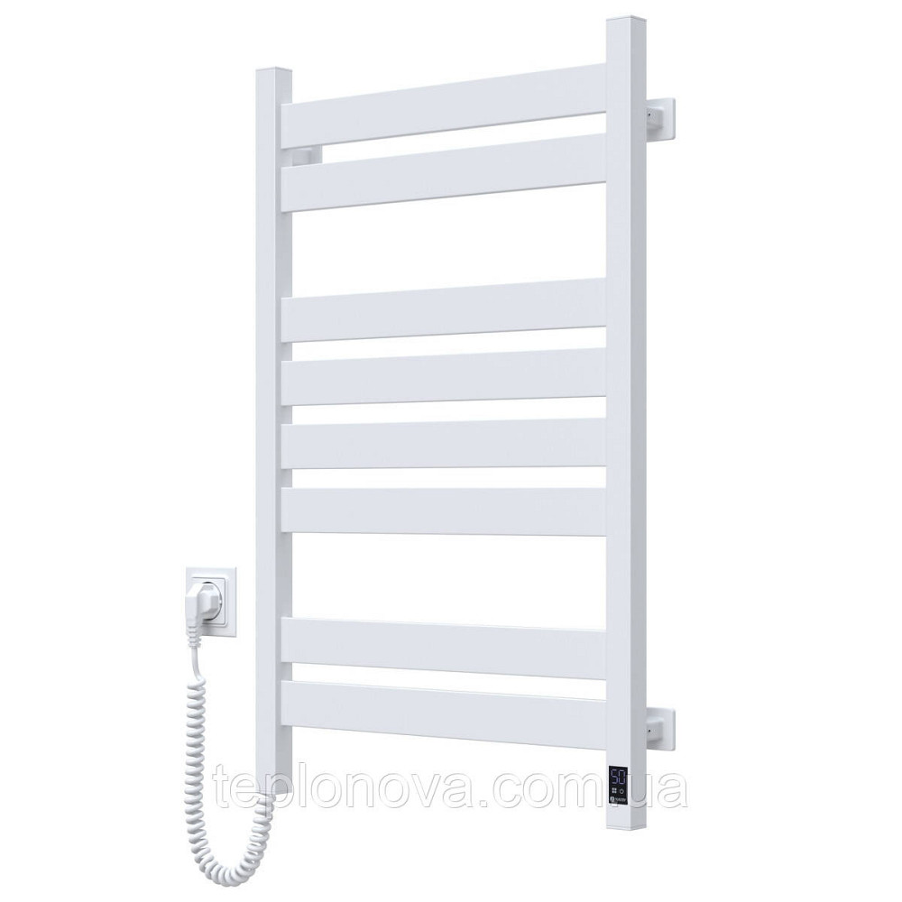 Сушарка для рушників Largo 500х800 Sensor ліва з таймером, білий оксамит Чернівці - фото 1