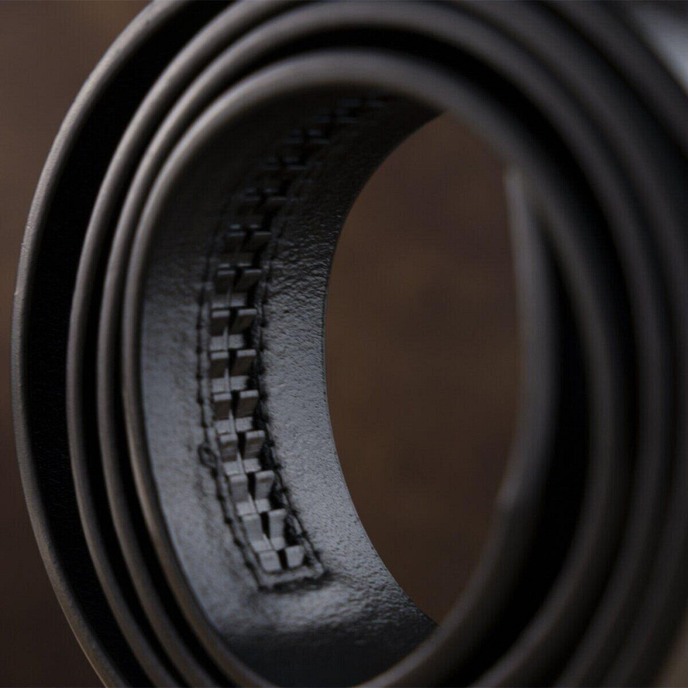 Ремень мужской c пряжкой мелкий ромб Черный (Vintage) Киев - изображение 3