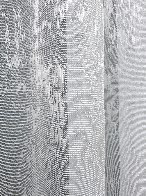 Тюль VR-Textil 1400т Мармур Жакард Білий 280х270 см (49-369) Київ - фото 4