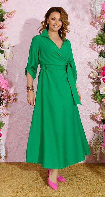 Стильное льняное платье (48) Киев - изображение 1