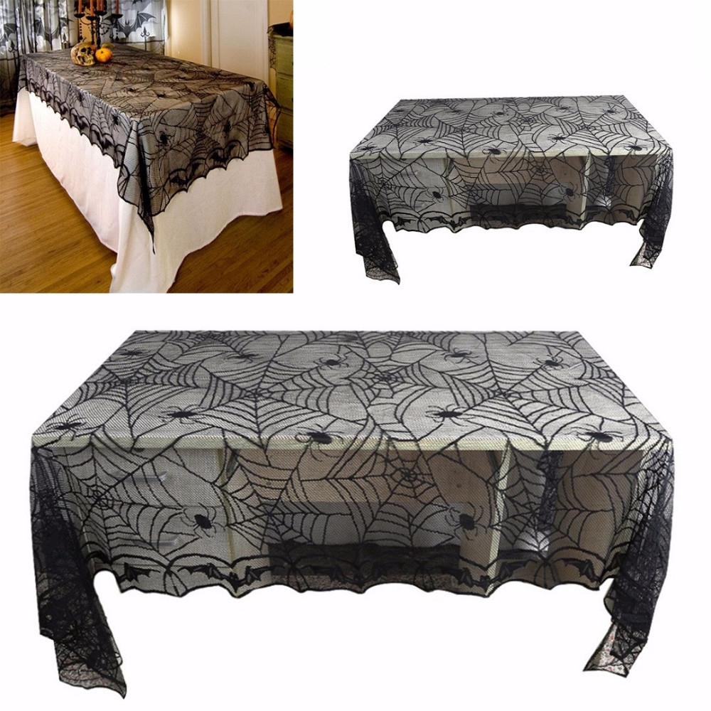 Скатертина на Хелловін 244 на 122 см чорний Київ - фото 6