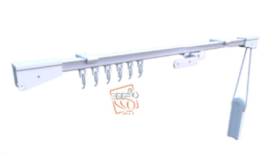 Профильный карниз CKS открытие справа налево 2.90 м Бровары - изображение 1