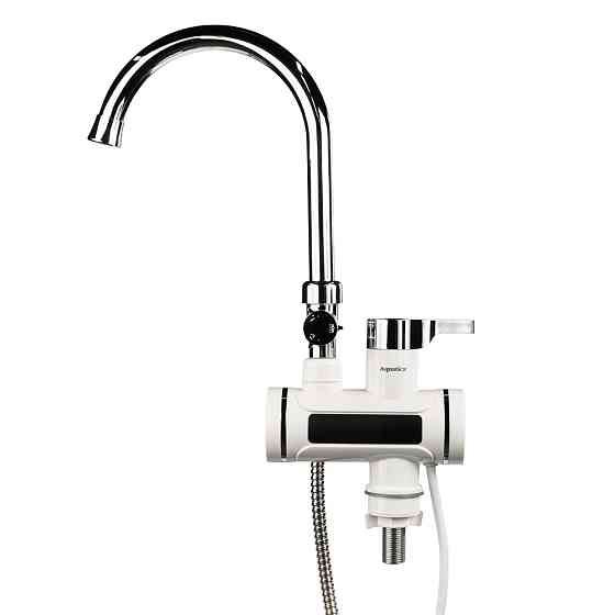 AQUATICA Кран-водонагреватель проточный s92 3.3кВт для ванны излив ухо на гайке с дисплеем и те Коломия