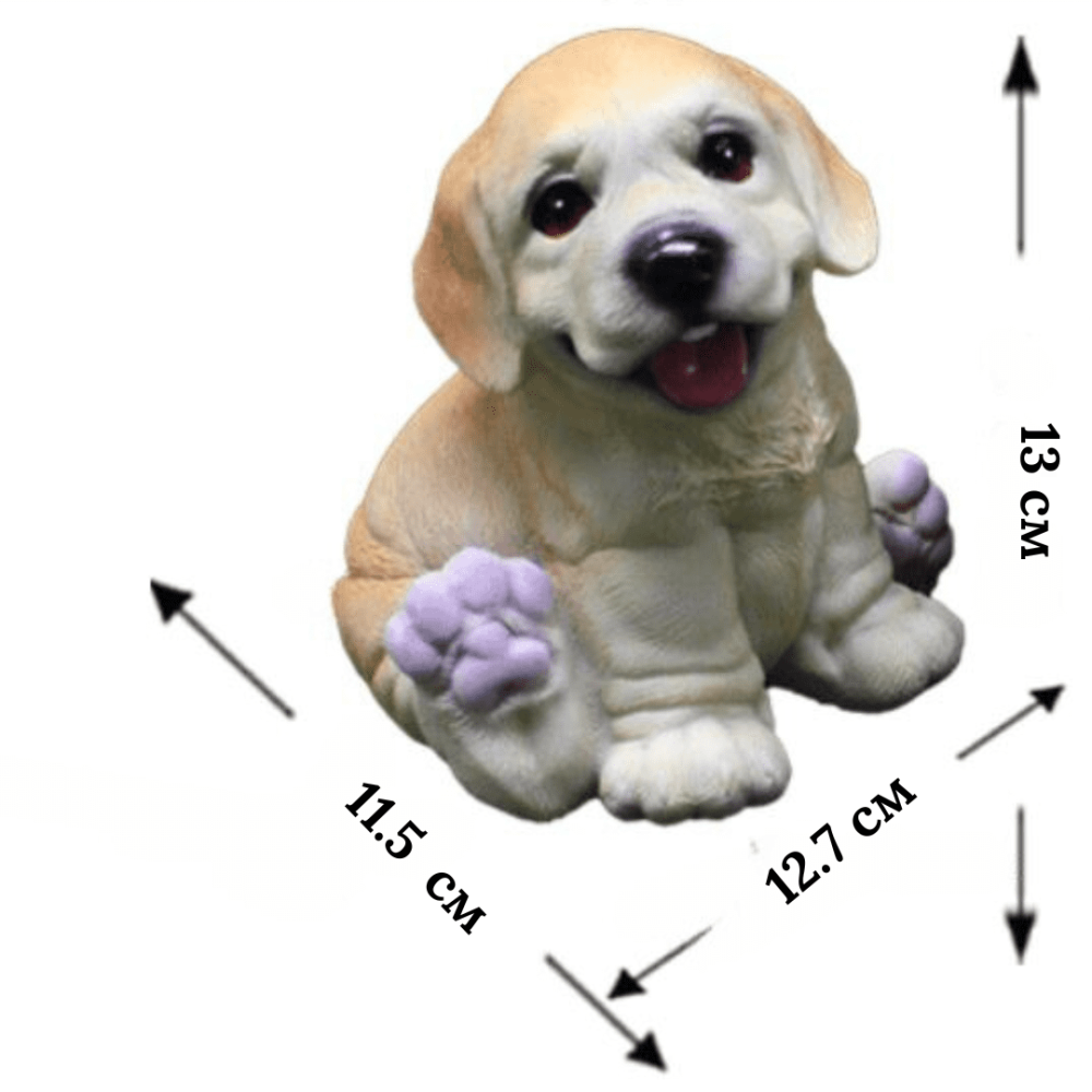 Садовая фигура Щенок из полистоуна. Для сада,  дачного участка, террасы, декора интерьера Одесса - изображение 2
