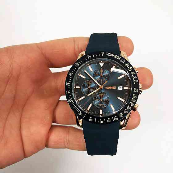 Оригінальний чоловічий наручний годинник гарна якість SKMEI 9253PRGBU, Ексклюзивний MX-157 чоловічий годинник Київ