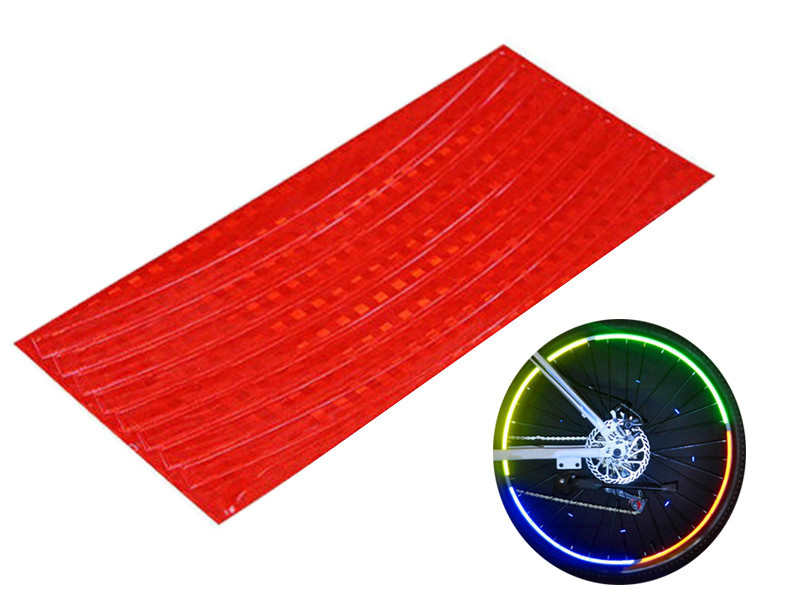 Світловідбивні наклейки на колесо велосипеда Feel Fit червоні Бровари - фото 1