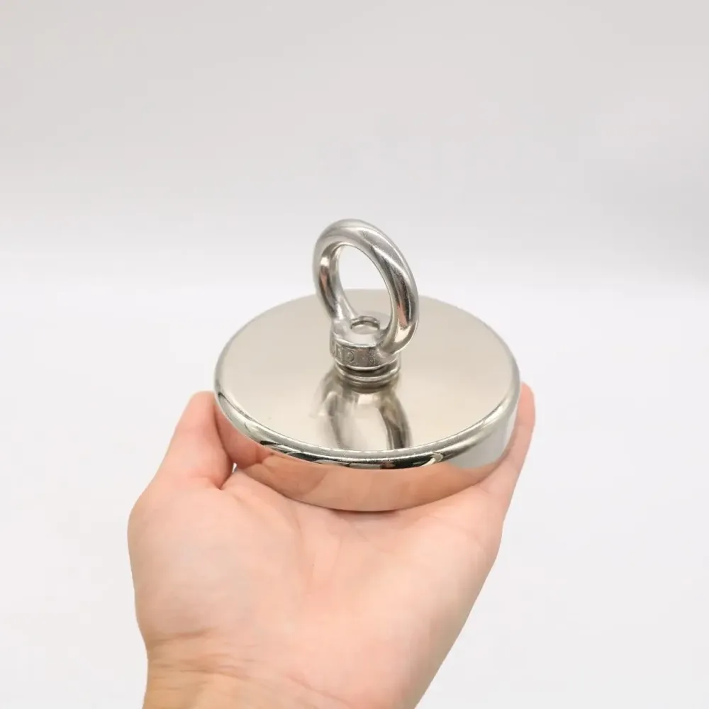 Неодимовий магніт 90мм - 350кг у корпусі із зовнішнім кільцем / Пошуковий магніт / Магніт Київ - фото 7