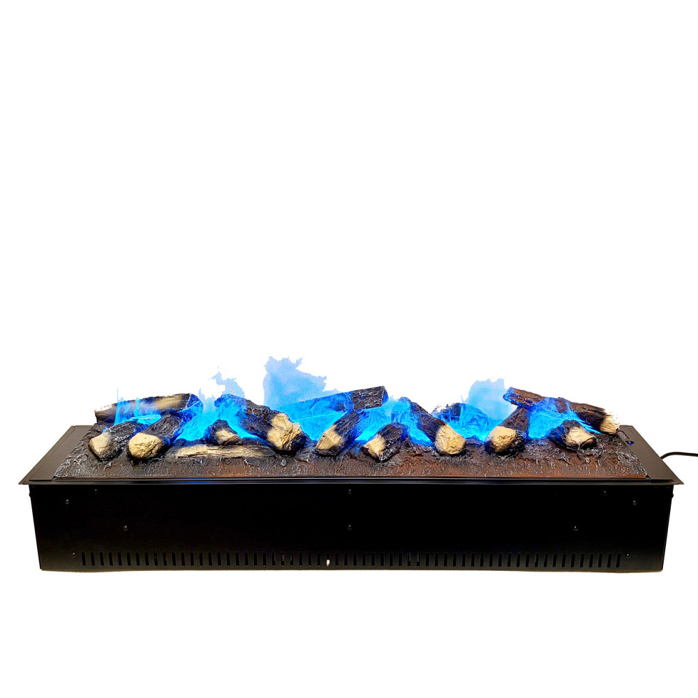 Электрокамин паровой A-Fire Cassette SF100 LOG Multicolor с настоящим 3D эффектом пламени, звуком, дровами и Киев - изображение 1