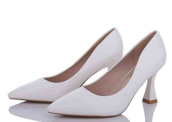 Loretta Туфлі жіночі LORETTA білі екошкіра каблук 8 см розміри 37-40 (B10-2) 38 Коломия