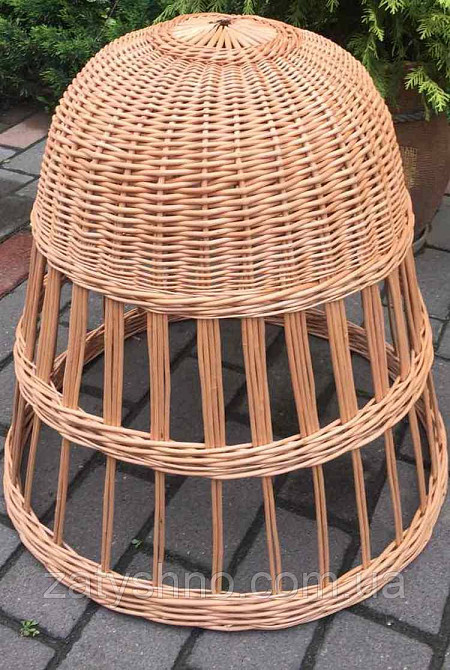 Люстра плетеная из лозы  | люстры плетеная под размер  | торшеры абажуры бра Киев - изображение 1