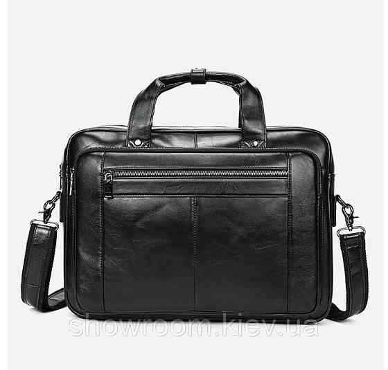 Чоловіча ділова шкіряна сумка з відділенням для ноутбука Leather Collection (6079) Київ