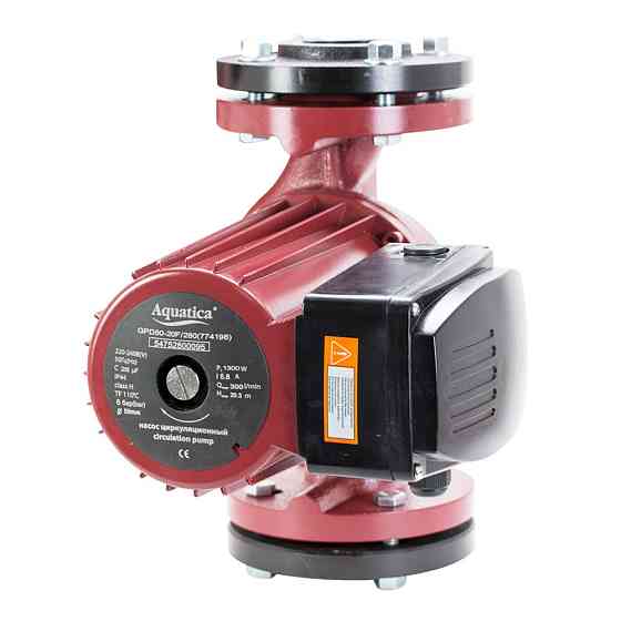 Aquatica Насос циркуляционный фланцевый 1.0кВт Hmax 12м Qmax 300л/мин DN50 280мм + присоедините Київ