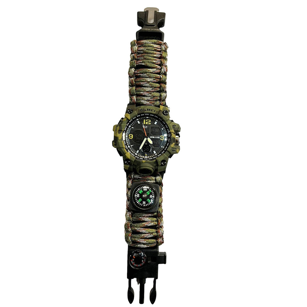 Годинник наручний чоловічий SKMEI 1155BCMGN PARACORD PF-50 Київ - фото 2