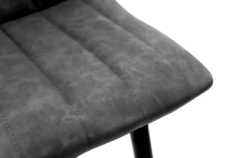 Стілець БАРНИЙ Дрім, чорний/екошкіра антрацитRU-08 Киев - изображение 6