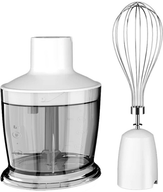 Блендер AIWA ABL-800 PLUS Kenkiri ручний/ 600Вт/ 2 швидк./ TURBO/ чаша для змішування 500мл/ білий Винница - изображение 3