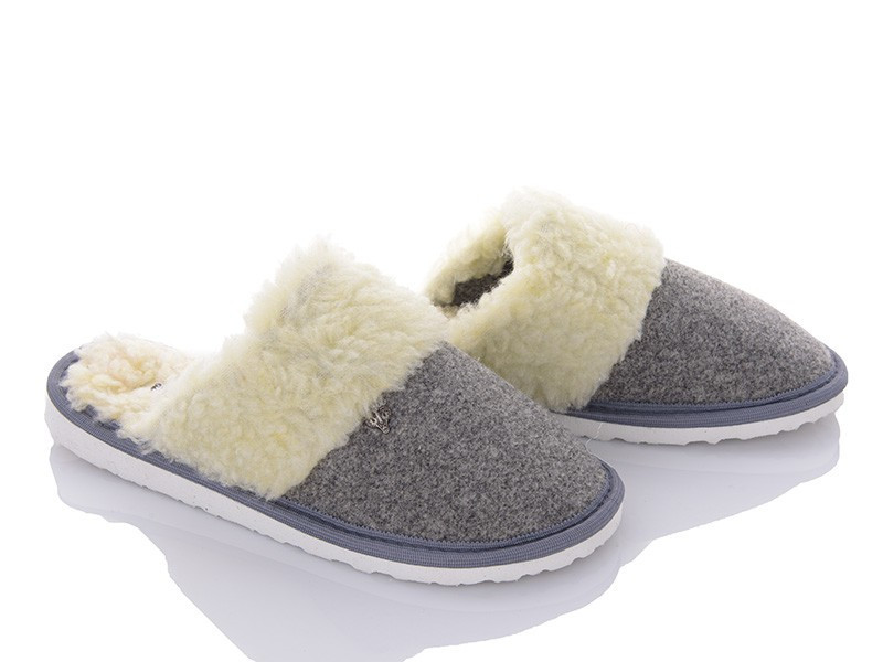 Теплые тапочки для мальчика подростка на овчине Серые Одесса - изображение 6