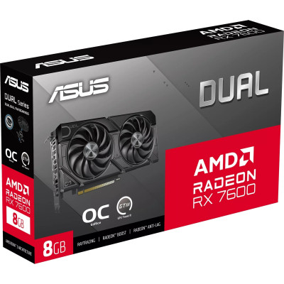 Відеокарта ASUS Radeon RX 7600 8Gb DUAL OC EVO (DUAL-RX7600-O8G-EVO) Вінниця - фото 7