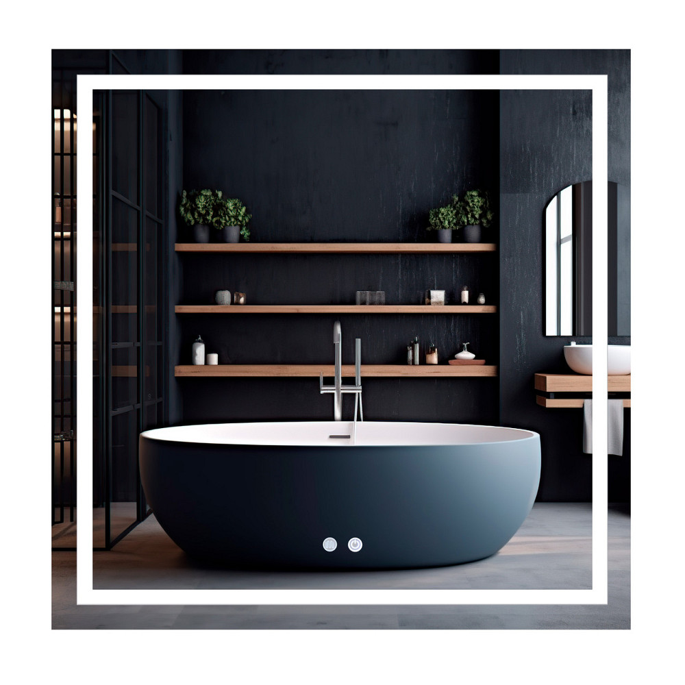 Дзеркало Qtap Mideya (MI1) 800x800 з LED-підсвіткою Touch, з антизапотіванням, димером, регумацію QT2078NCF8048477 Київ - фото 1