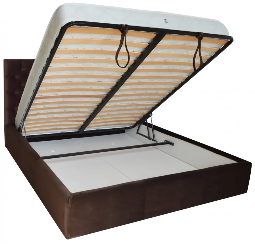 Кровать Двуспальная Cambridge VIP 160 х 190 см Missoni 011 С дополнительной металлической цельносварной рамой Темно-коричневый Днепр - изображение 20