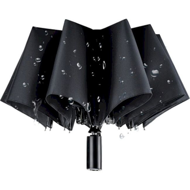 Парасолька з ліхтариком Xiaomi 90FUN Oversize Automatic Umbrella (Чорна) Миколаїв - фото 3