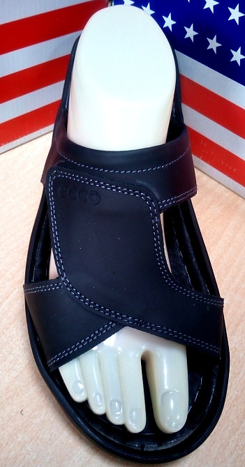 Мужские кожаные шлепки ,производство Польши.p.41(26.5см) Киев - изображение 5